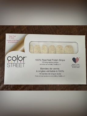 Color Street Champagne Sugar Nail Strips
